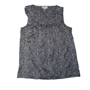 Black And White Ann Taylor LOFT Top Size Small